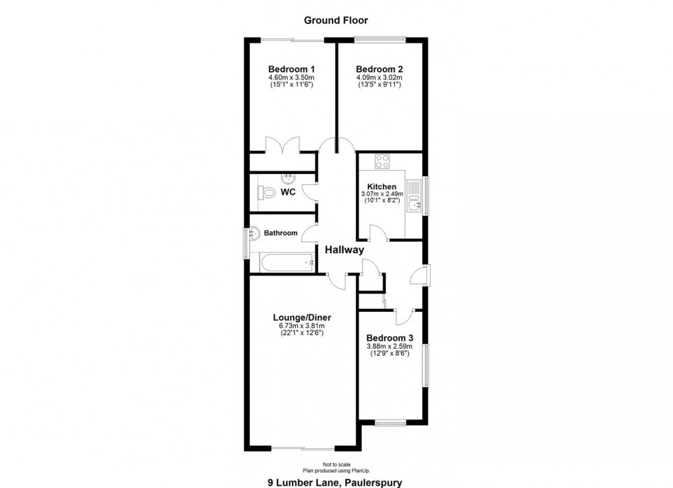 Floorplan for Lumber Lane, Paulerspury