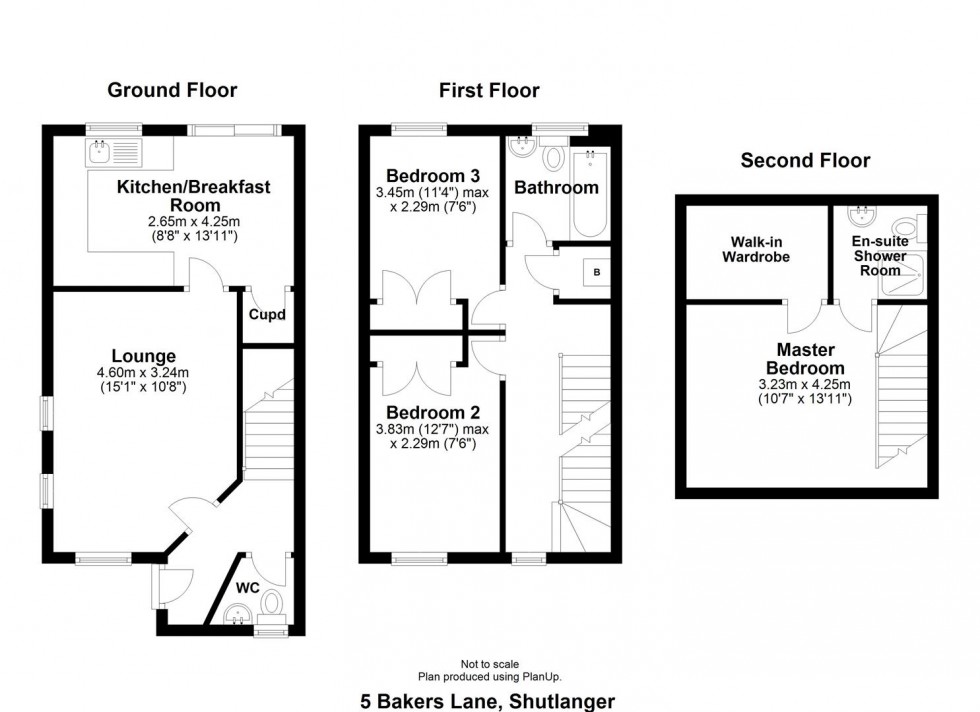 Floorplan for Bakers Lane, Shutlanger