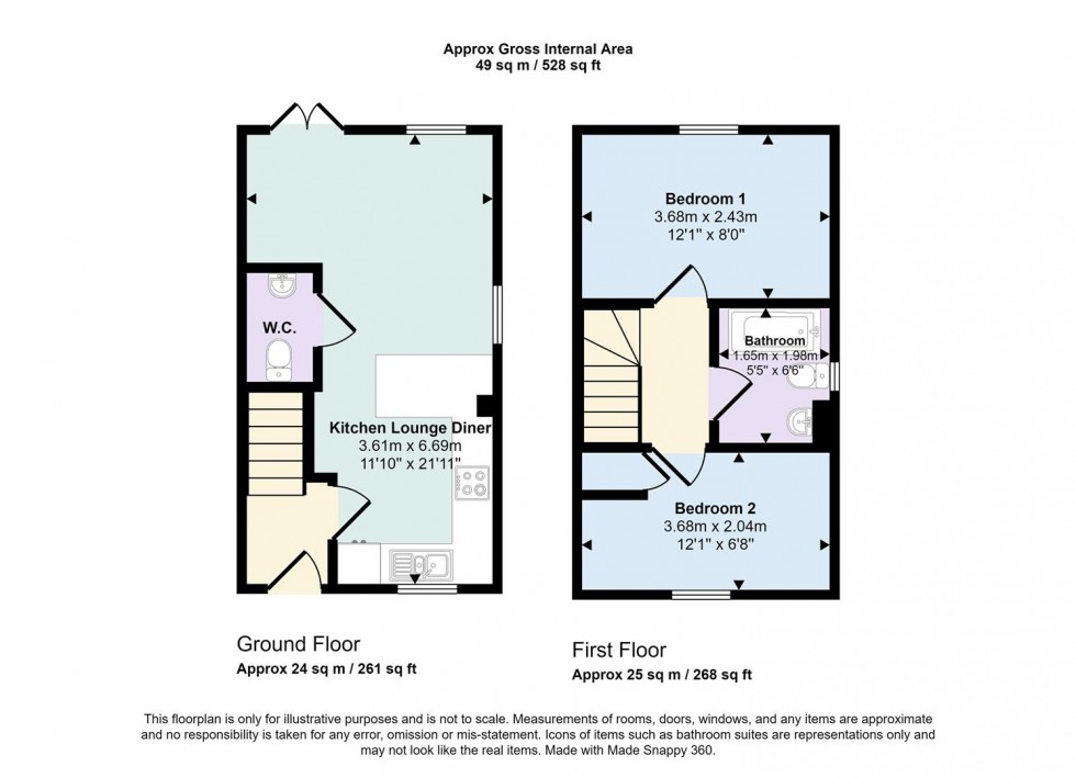 Floorplan for Cheny Street, Towcester