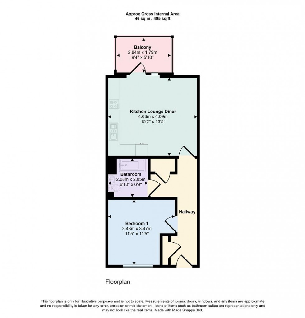 Floorplan for Columbia Place, Campbell Park