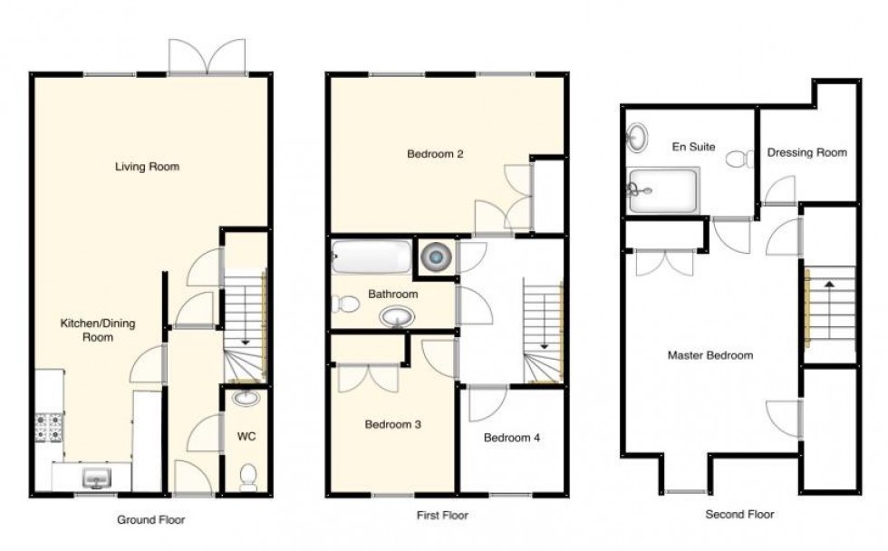 Floorplan for Northampton Road, Towcester