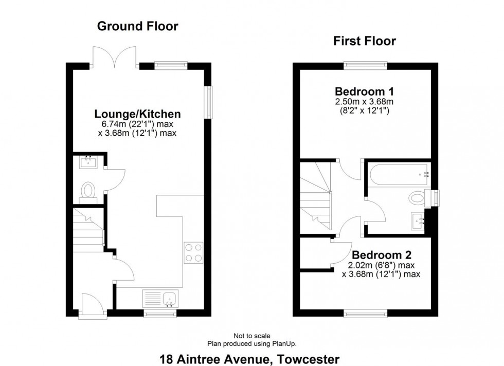 Floorplan for Aintree Avenue, Towcester