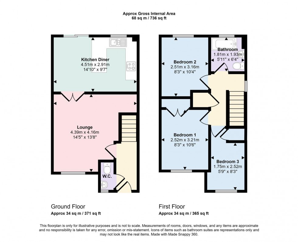 Floorplan for Campbell Close, Towcester