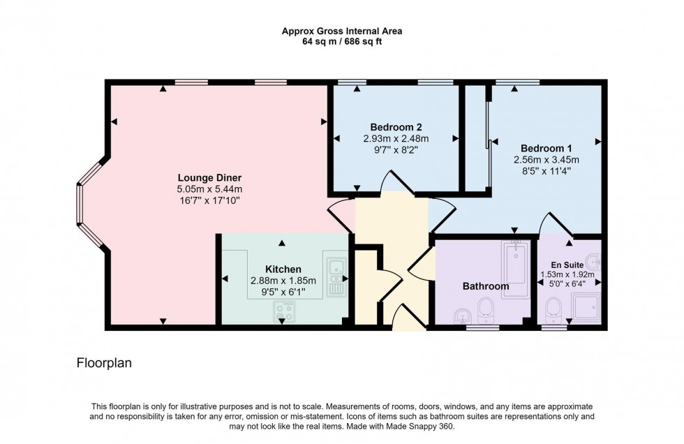 Floorplan for 15 Reffield Close, Towcester