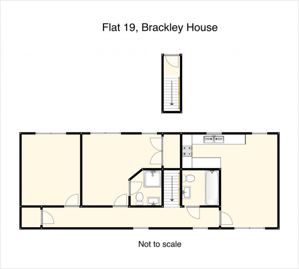 Floorplan for Brackley House, High Street