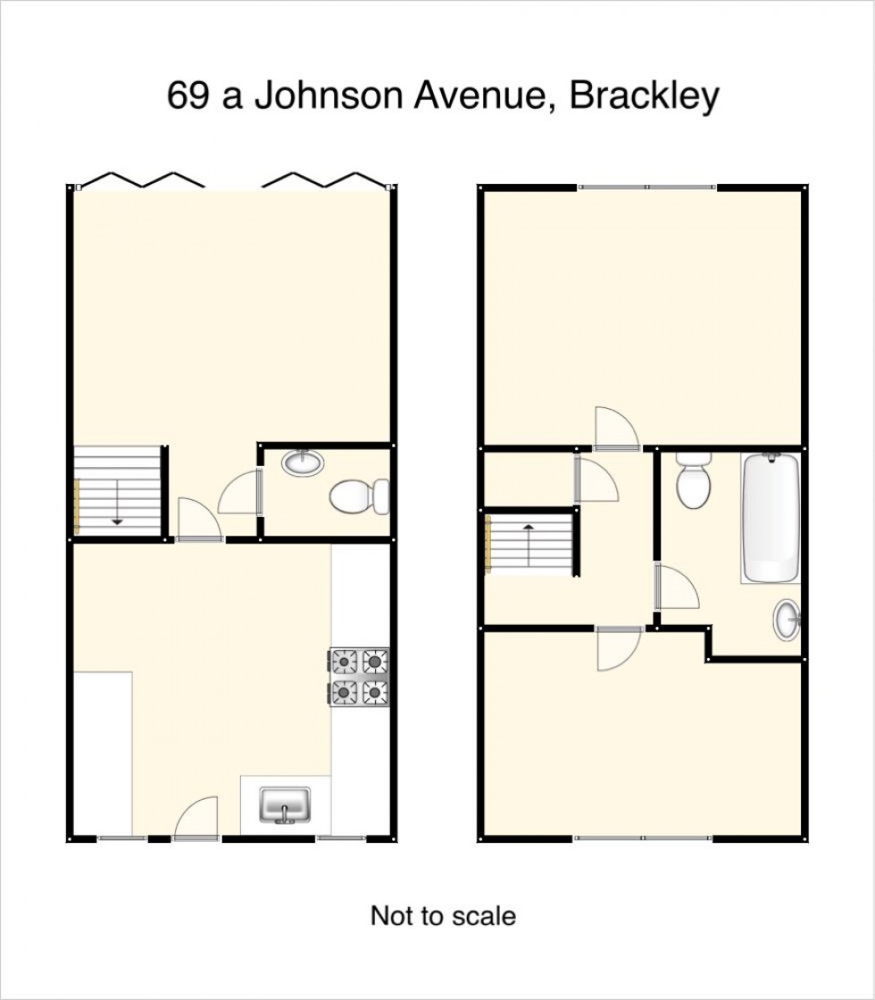 Floorplan for Johnson Avenue, Brackley