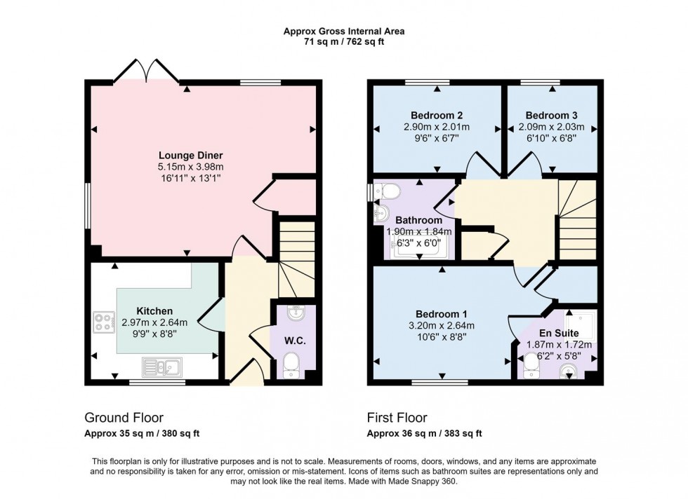 Floorplan for Hexham Street, Towcester