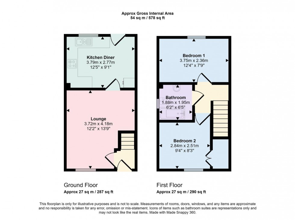 Floorplan for Tyrrell Way, Towcester