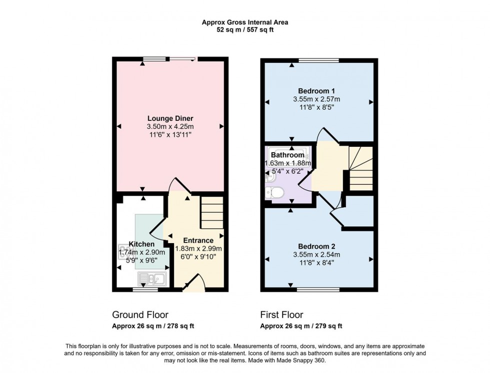 Floorplan for Shoemaker Close, Astcote