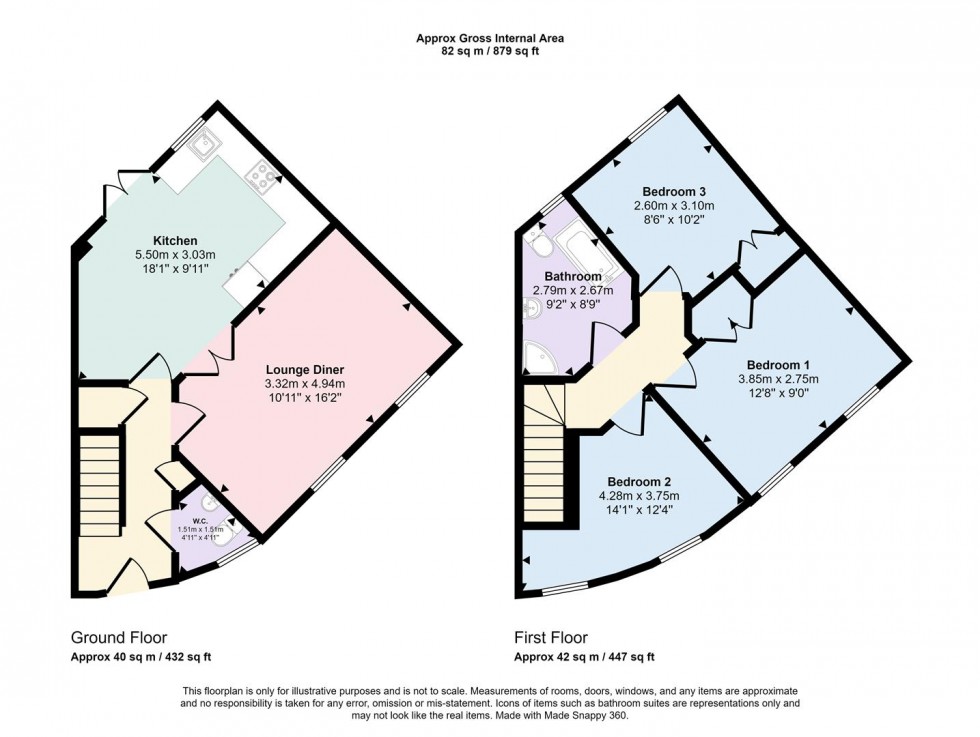 Floorplan for Chantry Lane, Towcester