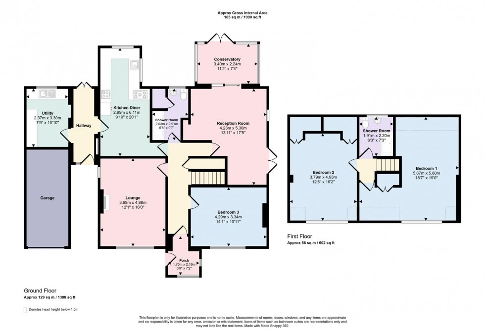 Floorplan for Butchers Lane, Pattishall