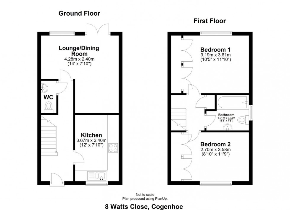 Floorplan for Cogenhoe, Northampton