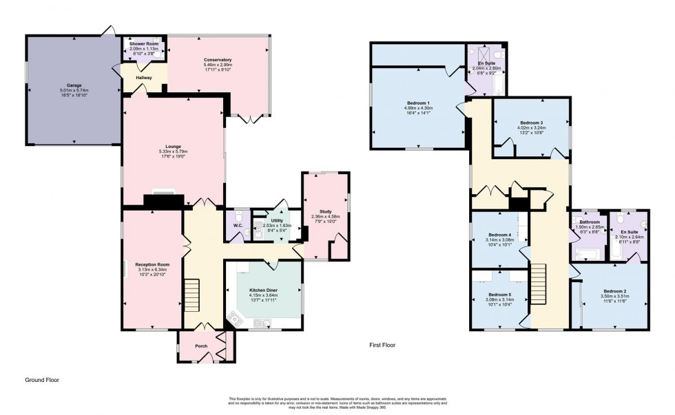 Floorplan for Careys Road, Pury End, Northants