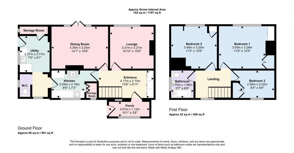 Floorplan for Helmdon Road, Wappenham, Towcester