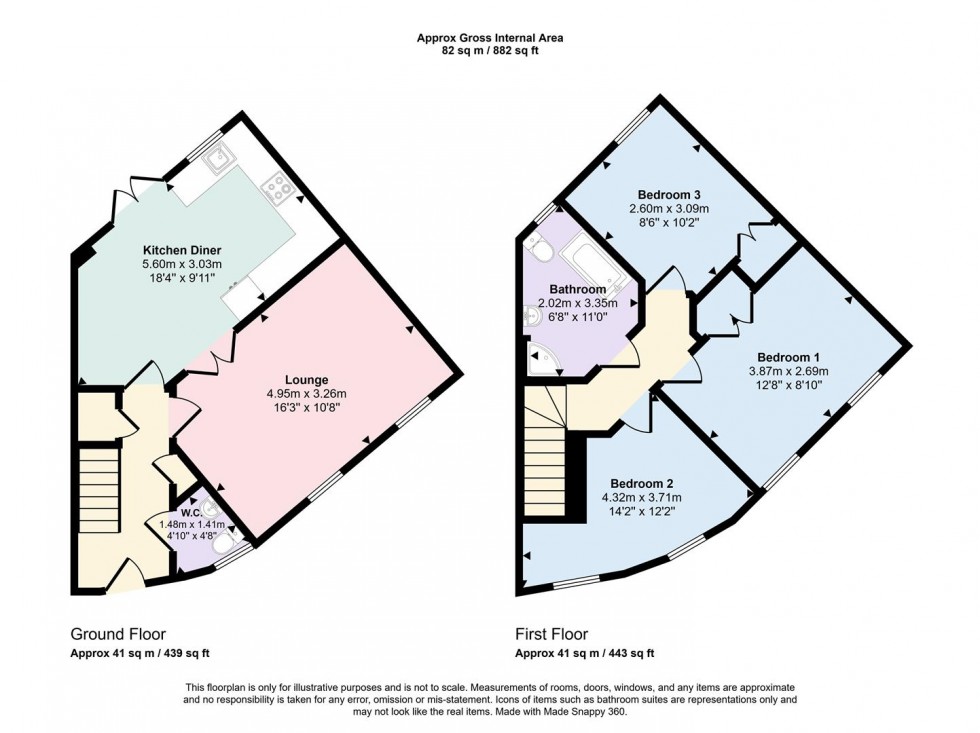 Floorplan for Chantry Lane, Towcester