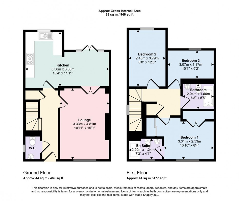 Floorplan for Crujers Lane, Silverstone, Towcester