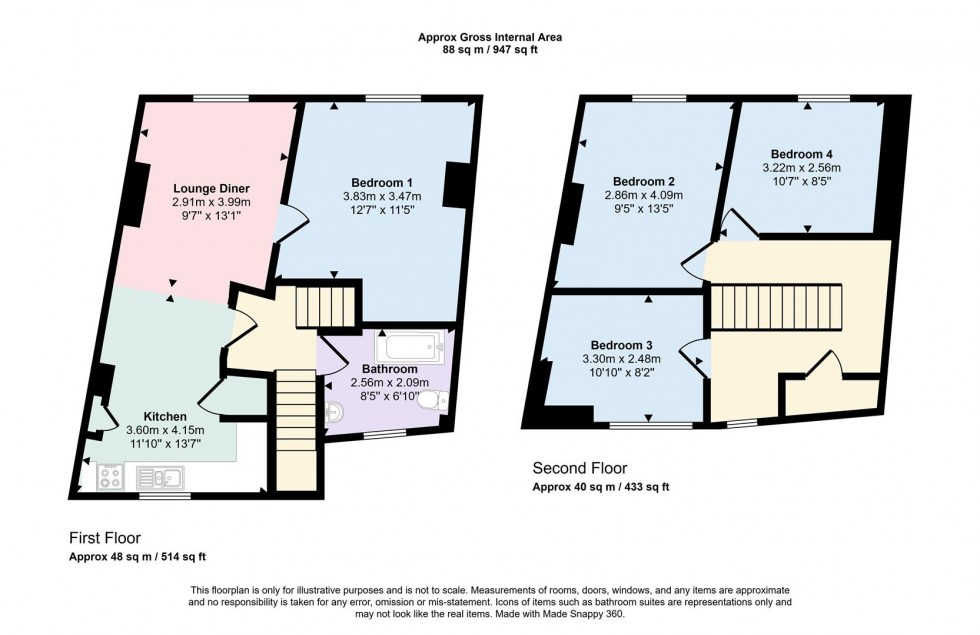 Floorplan for Watling Street West, Towcester